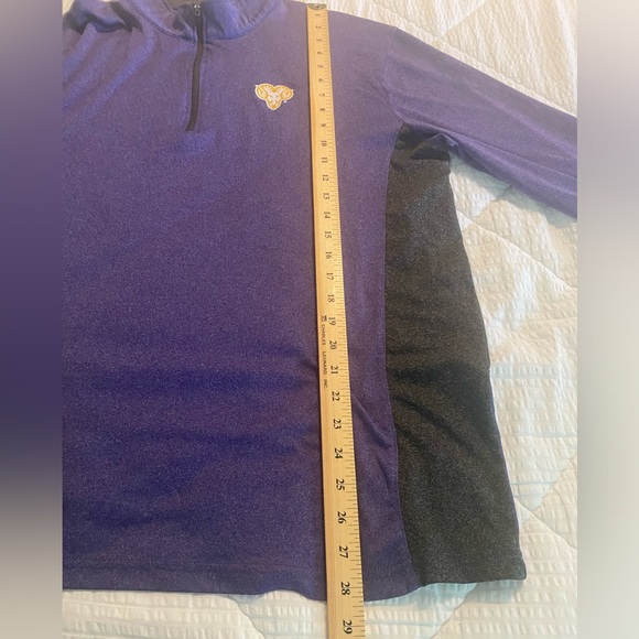 WEST CHESTER
GOLDEN RAMS MENS PURPLE
GENERATION LONG SLEEVE 1/4
ZIP PULLOVER - Picture 7 of 11